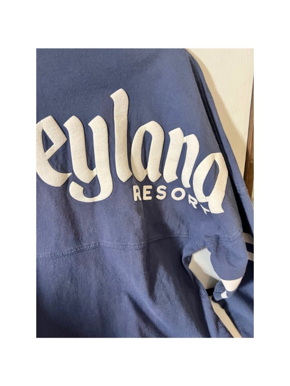 Disney Parks Disneyland Resort Spirit Jersey Purple Blue Oversized Shirt Small. - Picture 4 of 7